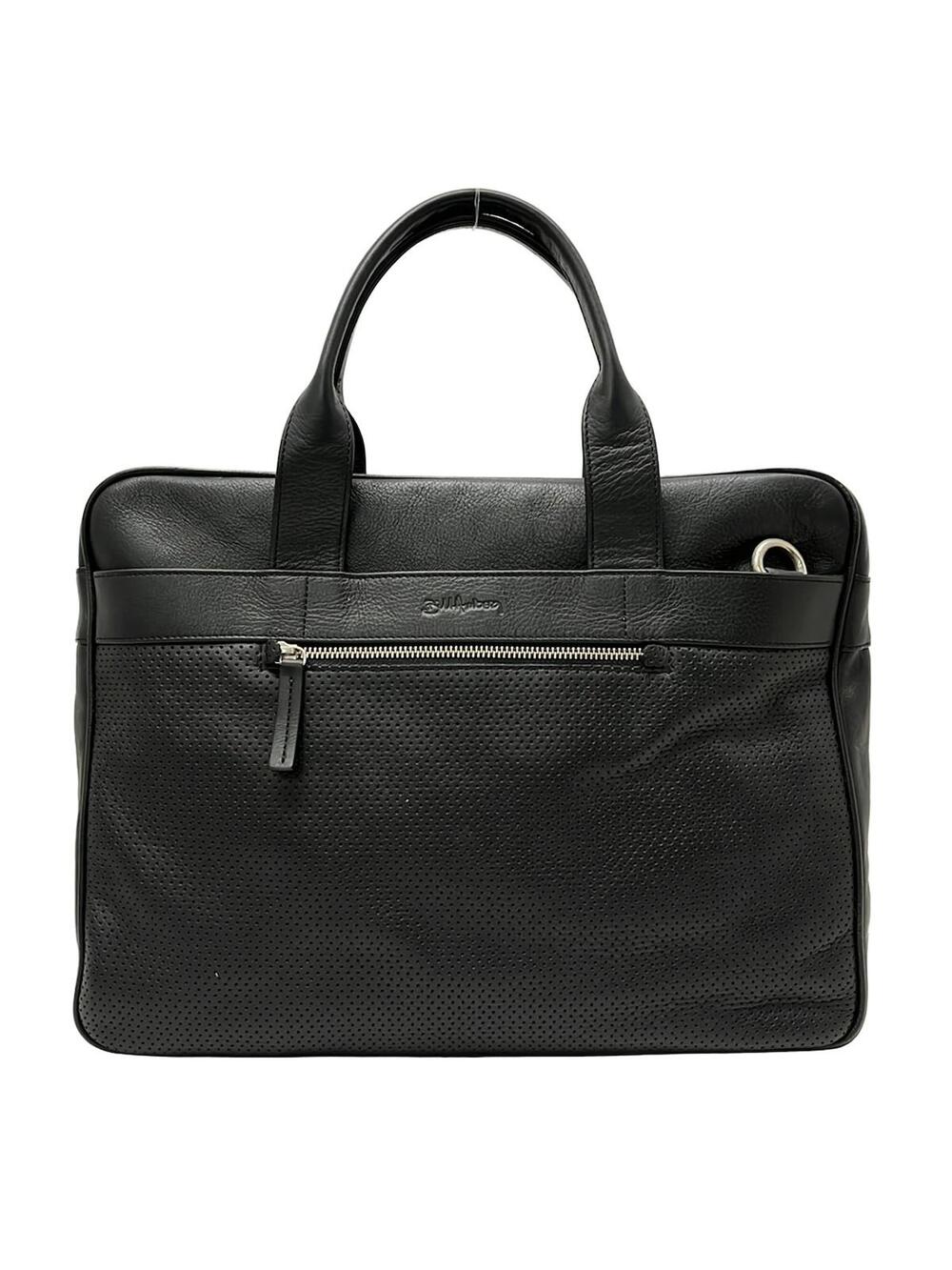 Bill Amberg Black Leather Business Bag #283444B53B